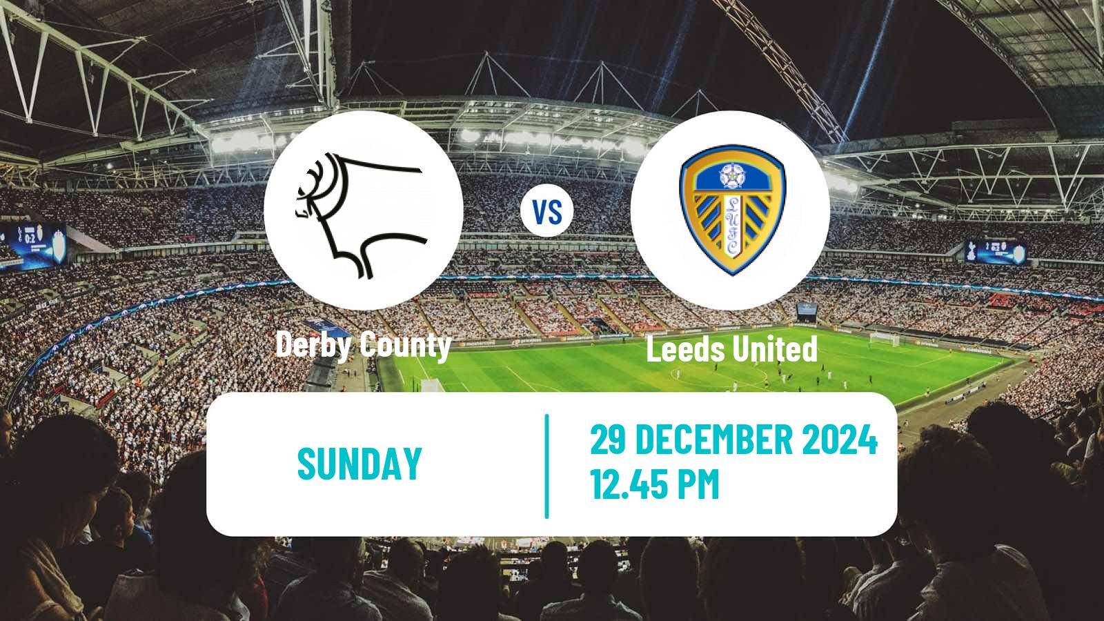 Soccer English League Championship Derby County - Leeds United