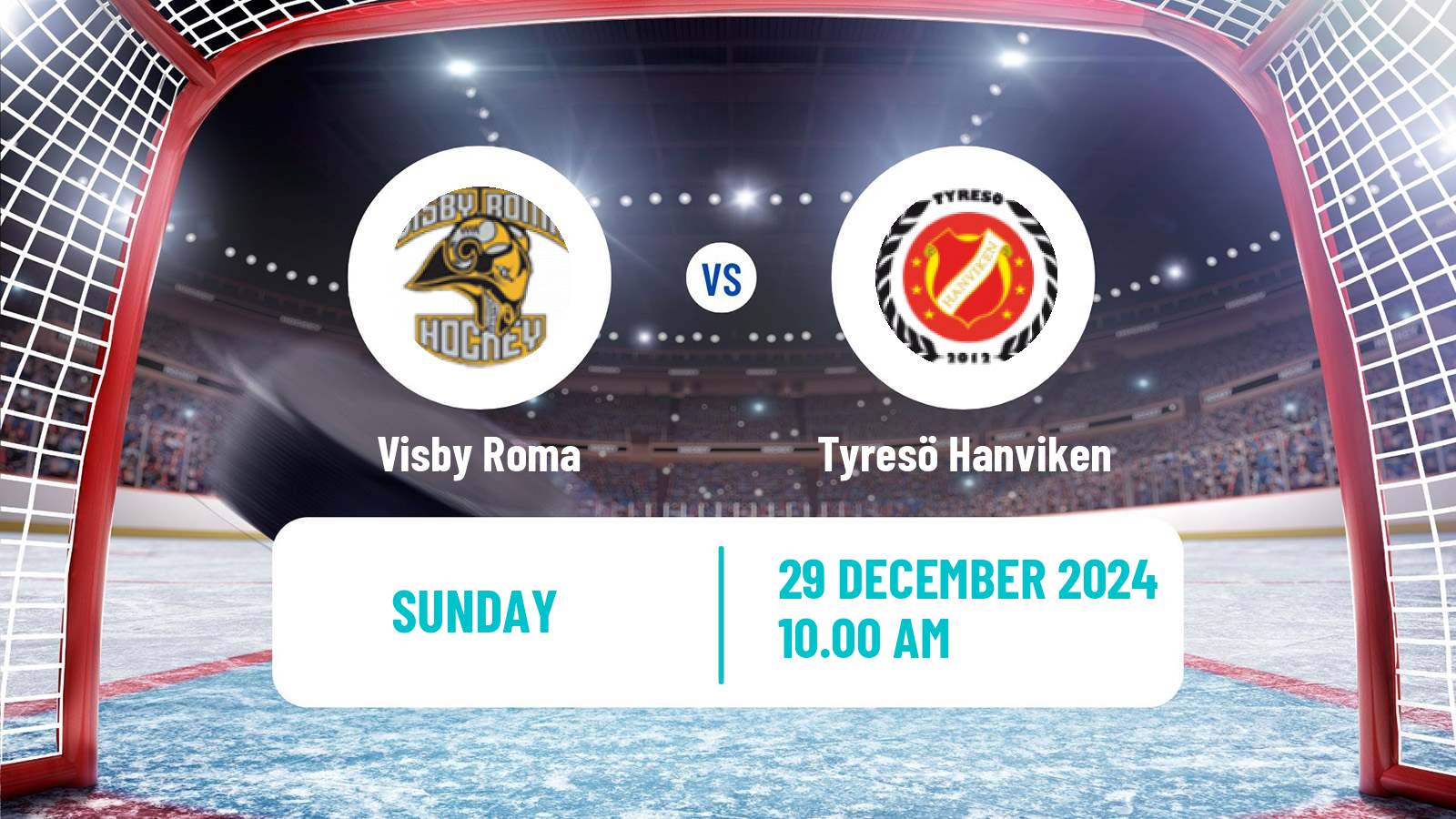 Hockey Swedish Hockey AllEttan Södra Visby Roma - Tyresö Hanviken