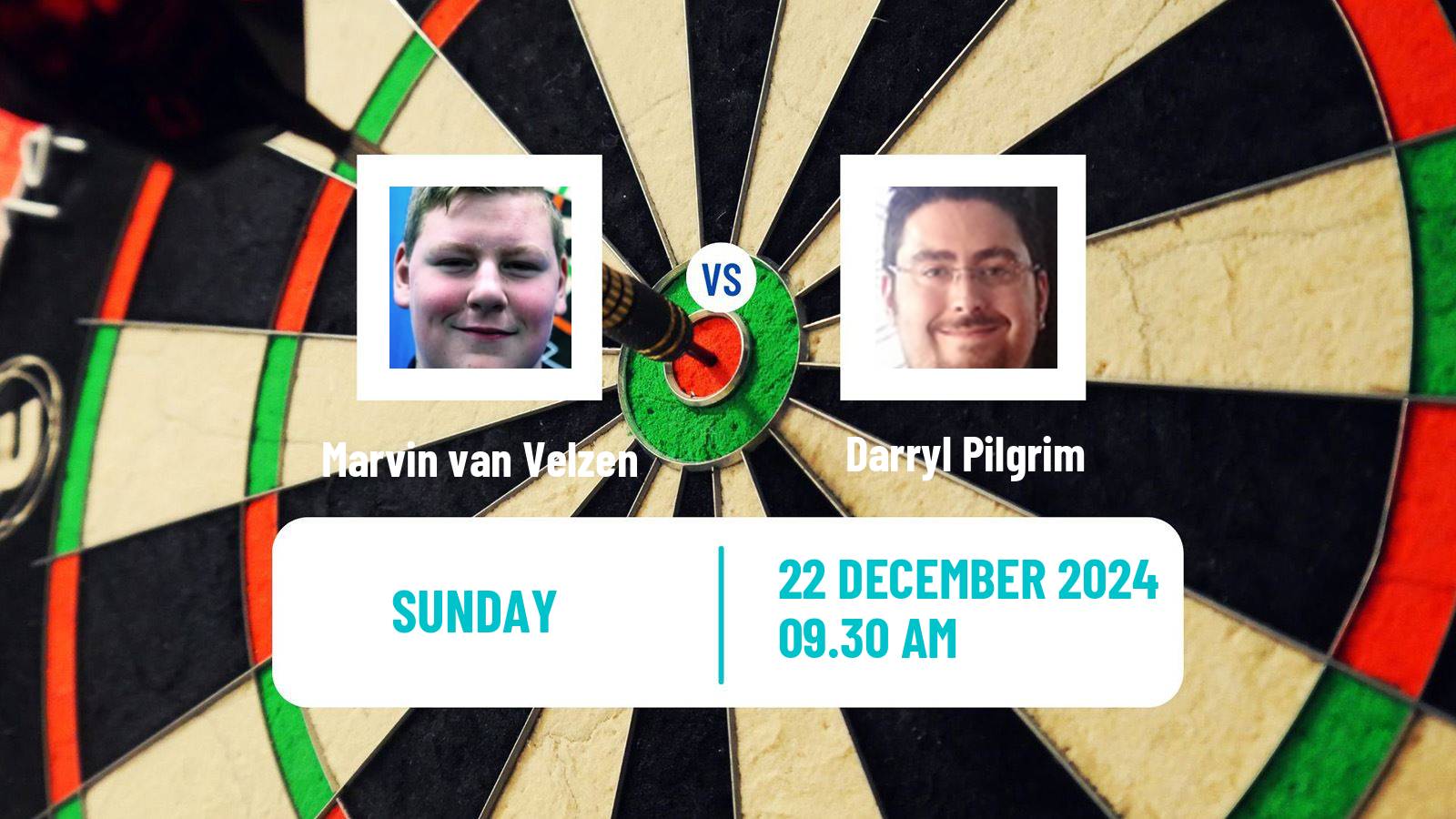 Darts Adc Global Championship Marvin van Velzen - Darryl Pilgrim