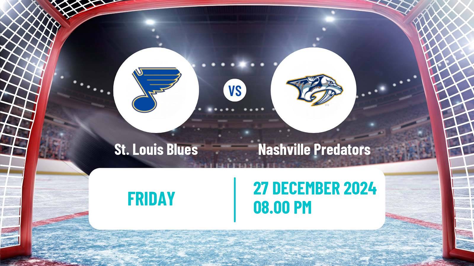 Hockey NHL St. Louis Blues - Nashville Predators