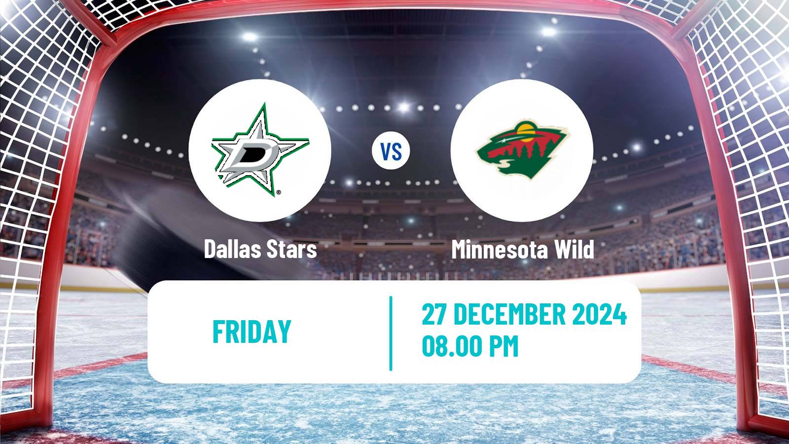 Hockey NHL Dallas Stars - Minnesota Wild