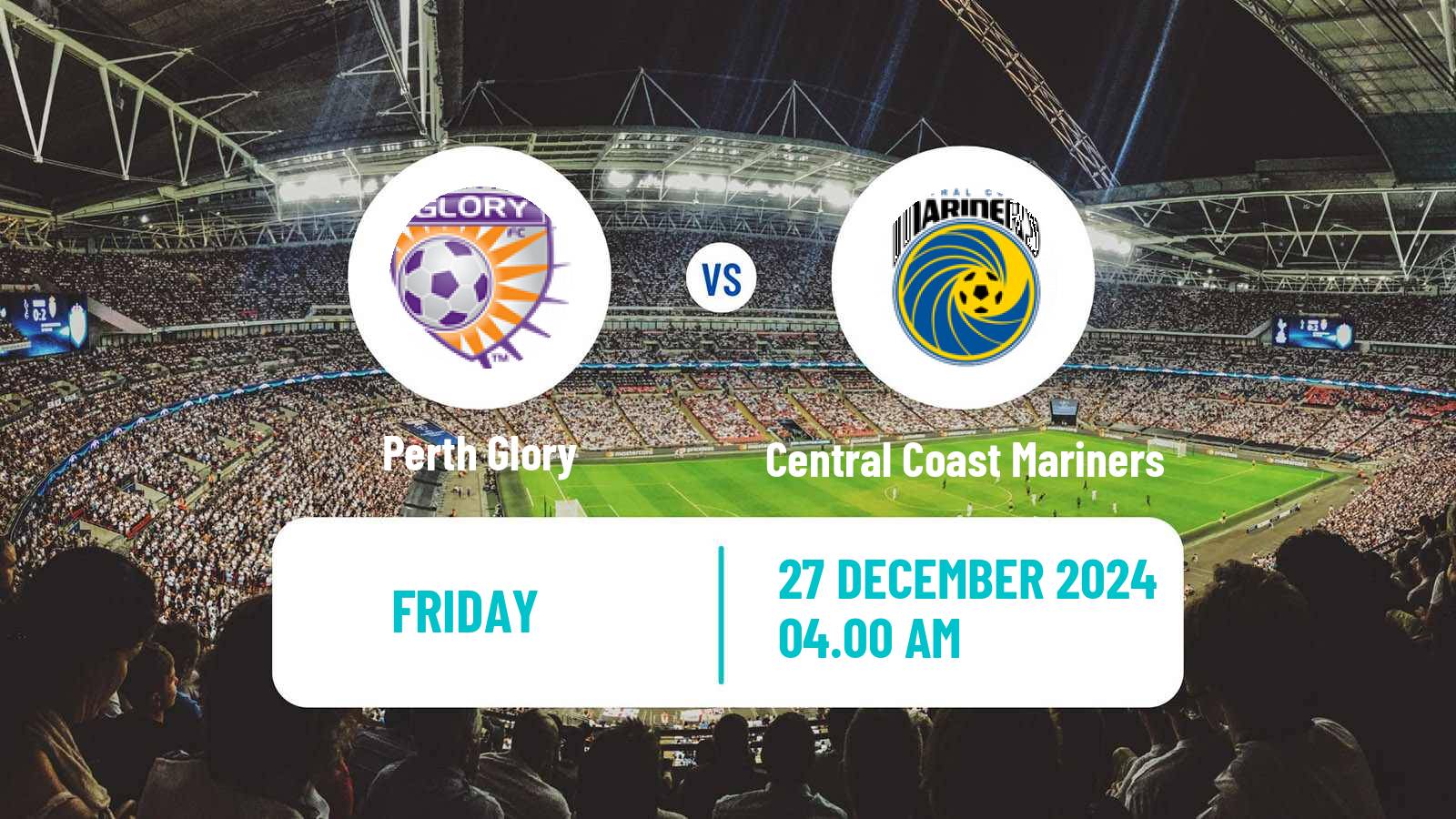 Soccer Australian A-League Women Perth Glory - Central Coast Mariners