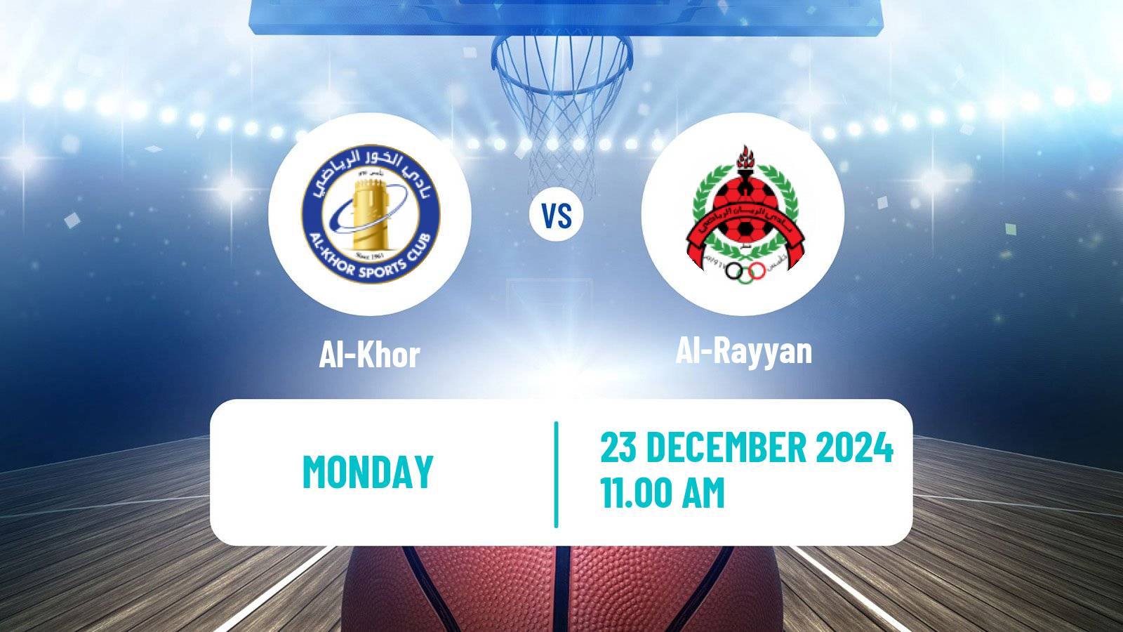 Basketball Qatar Basketball League Al-Khor - Al-Rayyan