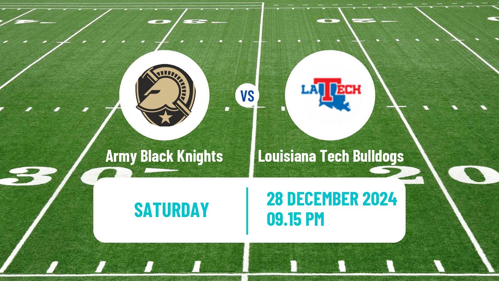 American football NCAA College Football Army Black Knights - Louisiana Tech Bulldogs