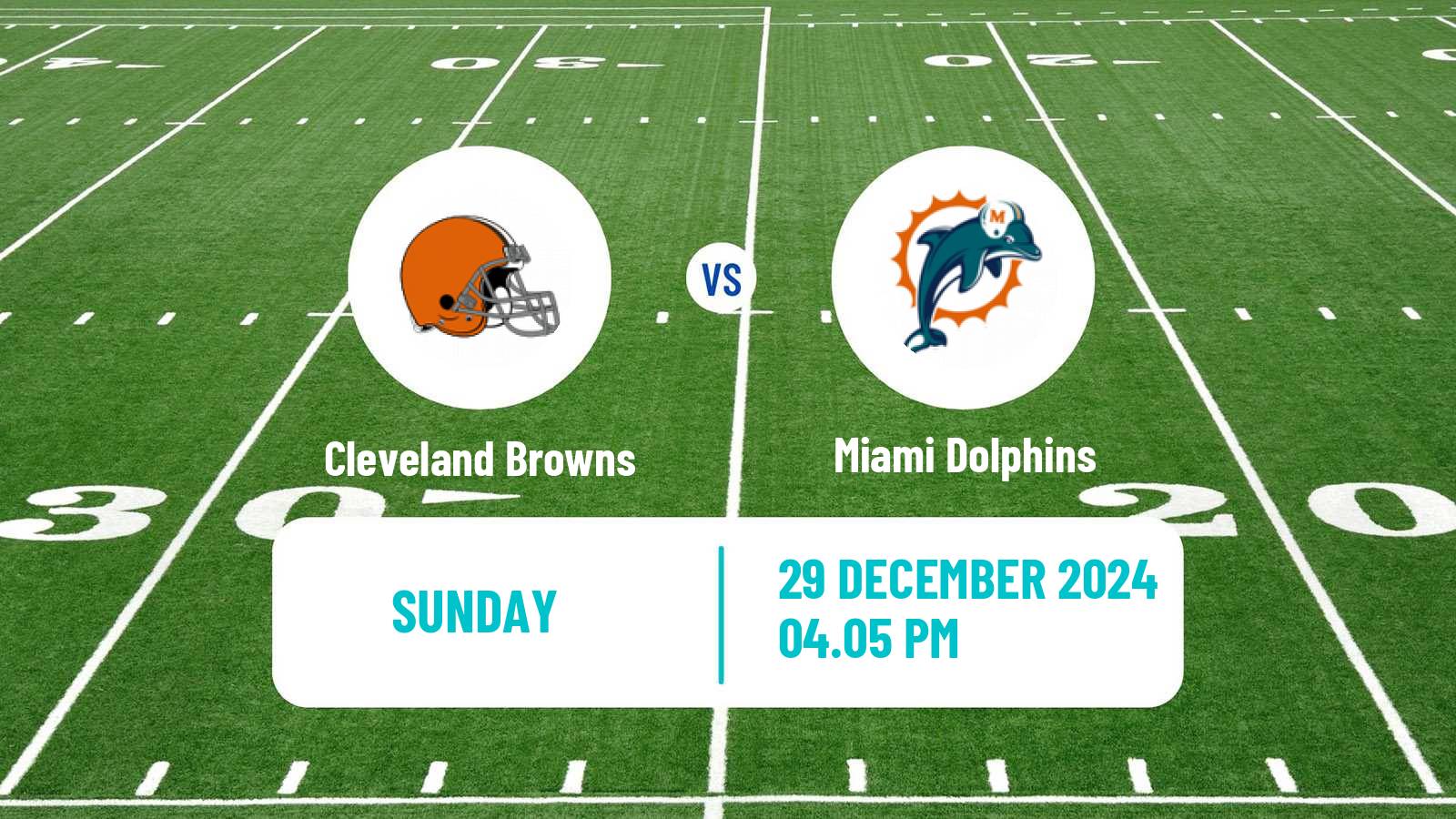 American football NFL Cleveland Browns - Miami Dolphins