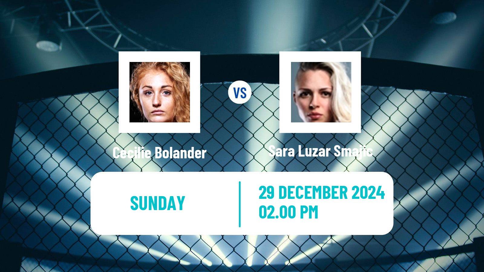 MMA Bantamweight Oktagon Women Cecilie Bolander - Sara Luzar Smajic