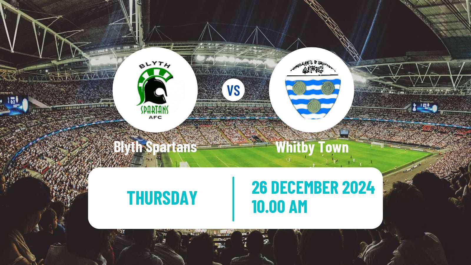 Soccer English NPL Premier Division Blyth Spartans - Whitby Town