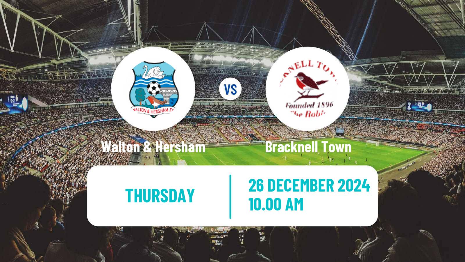 Soccer English Southern League South Division Walton & Hersham - Bracknell Town