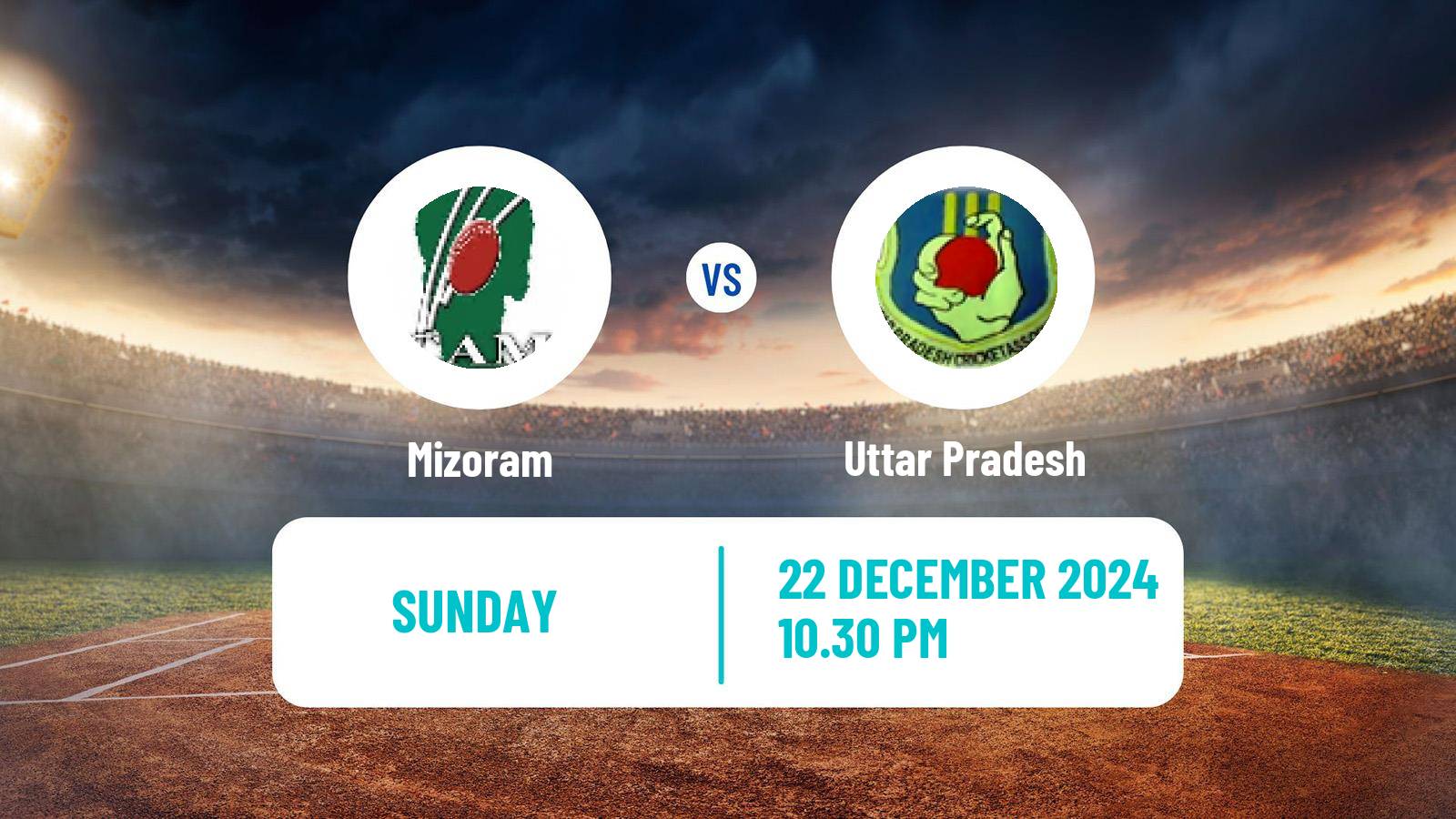 Cricket Vijay Hazare Trophy Mizoram - Uttar Pradesh