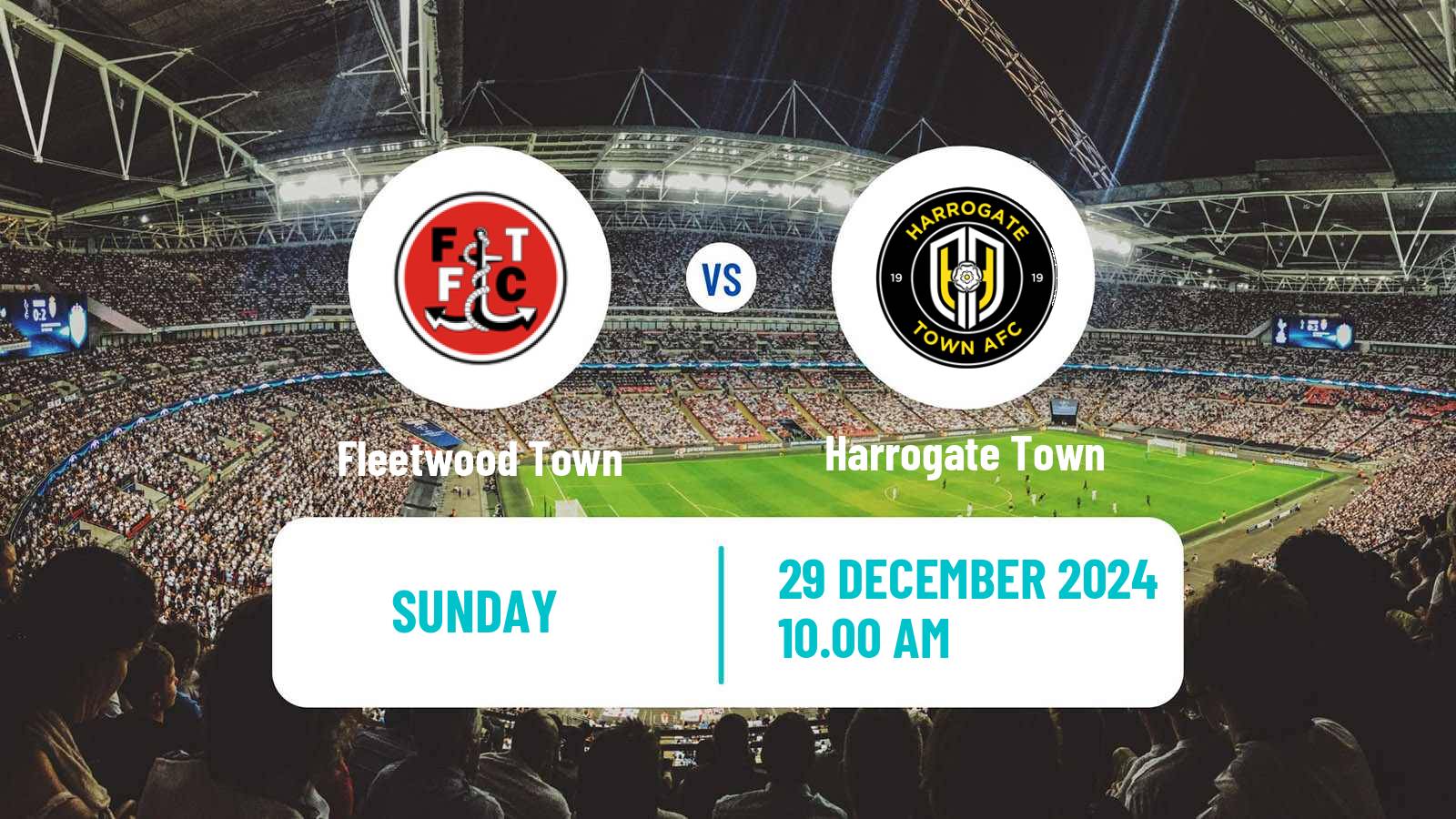 Soccer English League Two Fleetwood Town - Harrogate Town