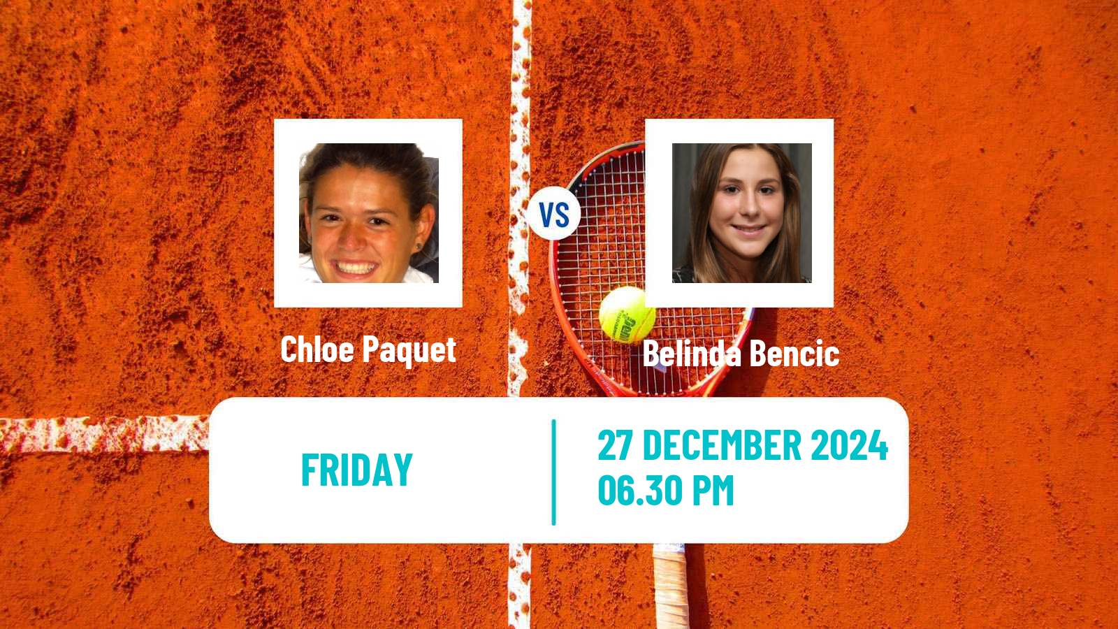 Tennis WTA United Cup Chloe Paquet - Belinda Bencic