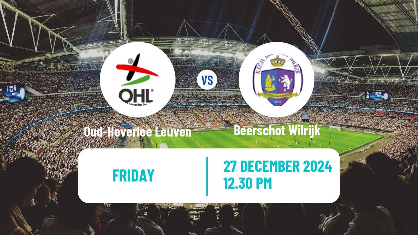 Soccer Belgian Jupiler Pro League Oud-Heverlee Leuven - Beerschot Wilrijk