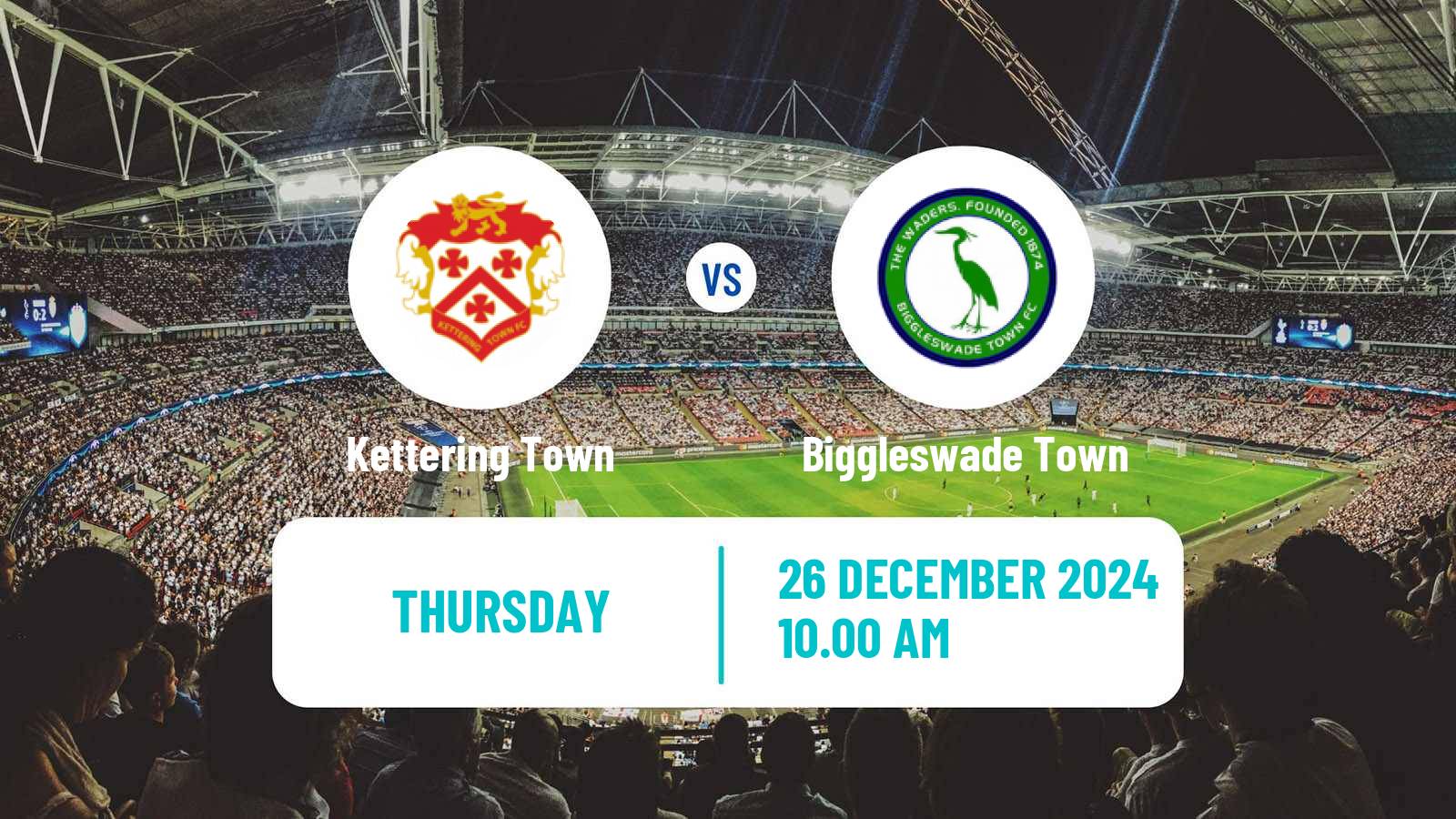 Soccer English Southern League Central Division Kettering Town - Biggleswade Town