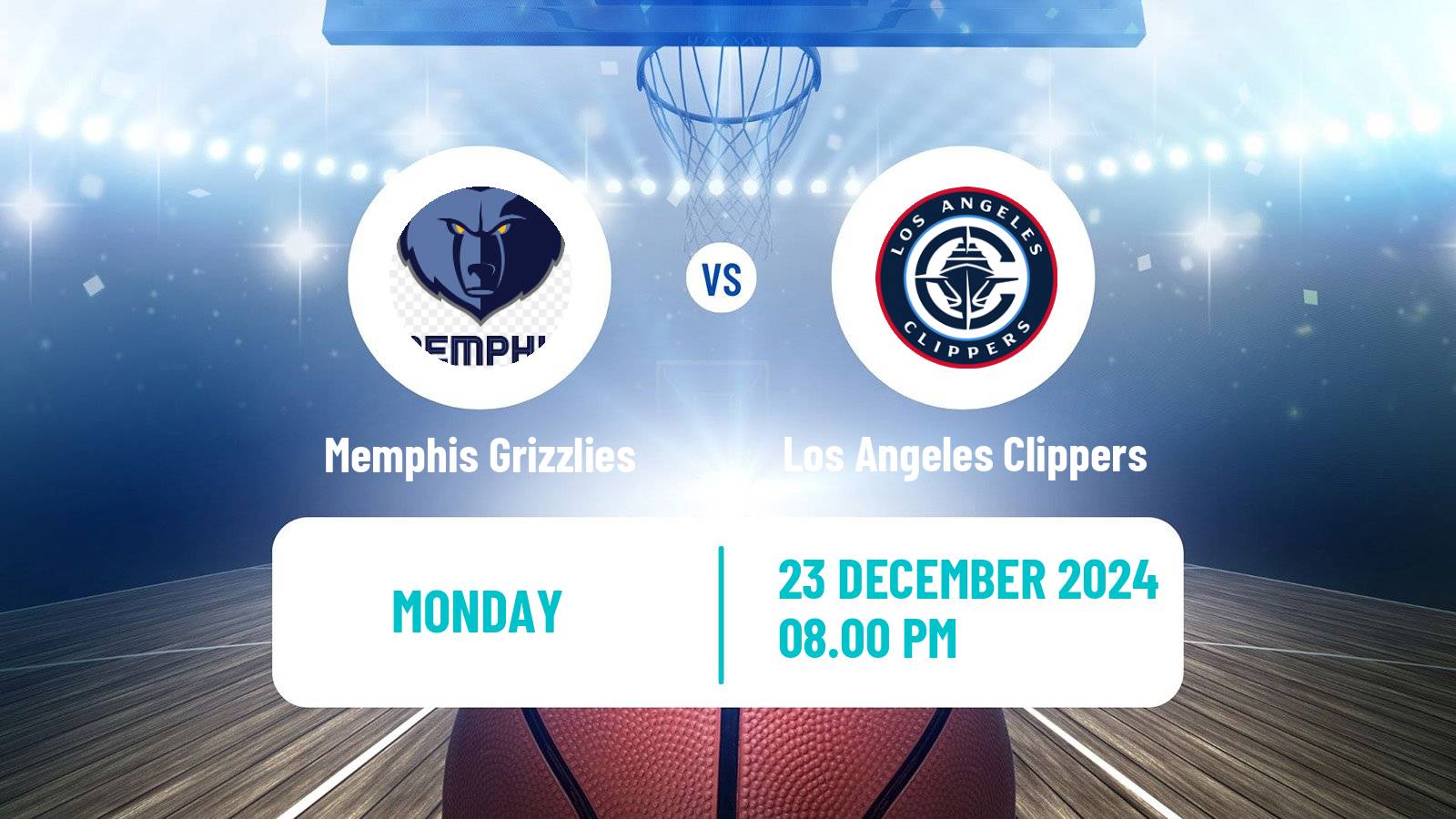 Basketball NBA Memphis Grizzlies - Los Angeles Clippers