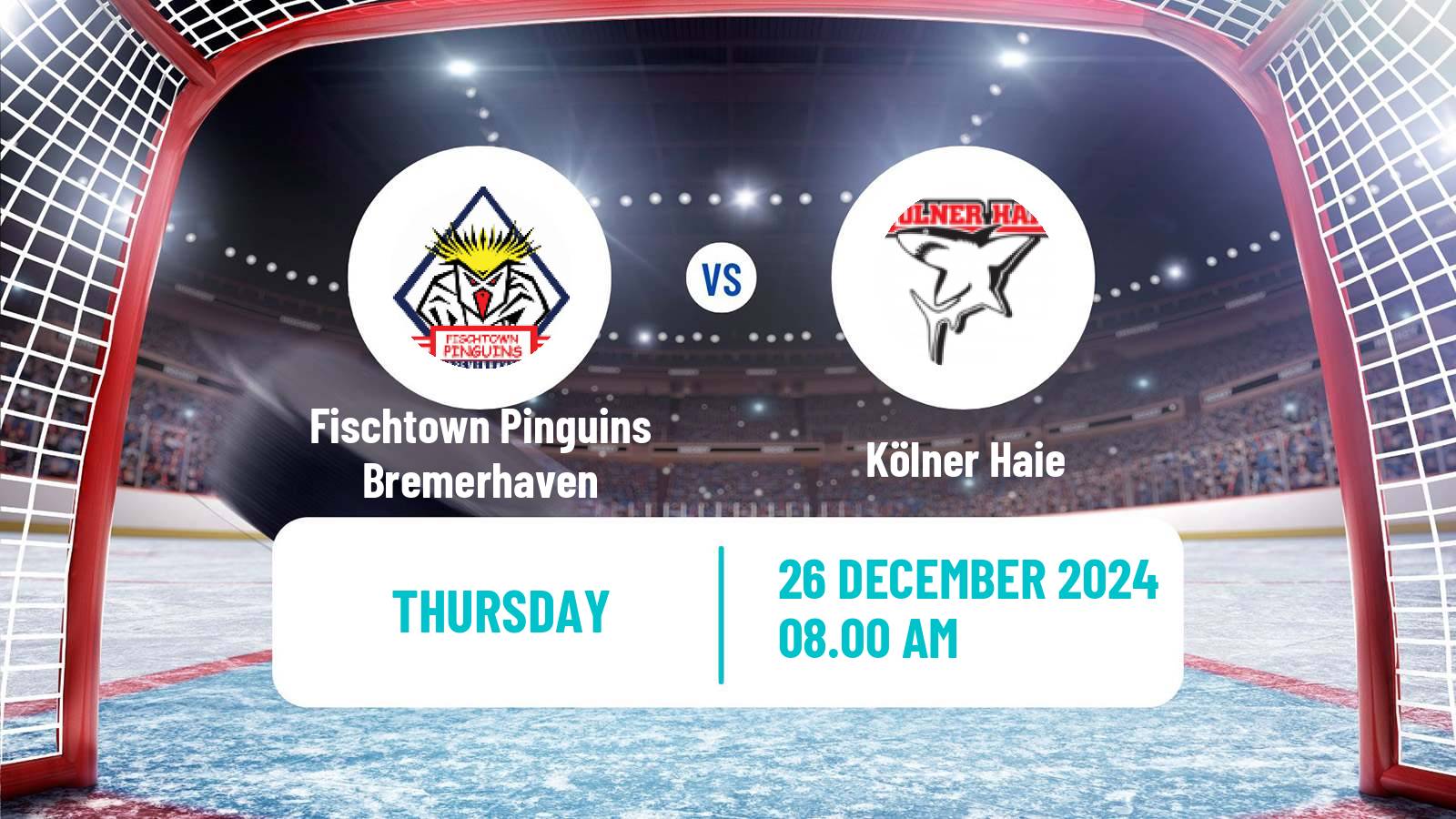 Hockey German Ice Hockey League Fischtown Pinguins Bremerhaven - Kölner Haie