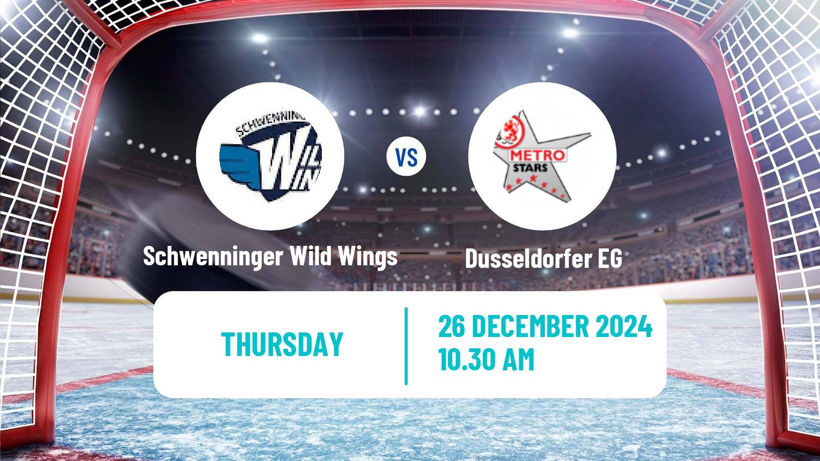 Hockey German Ice Hockey League Schwenninger Wild Wings - Dusseldorfer EG