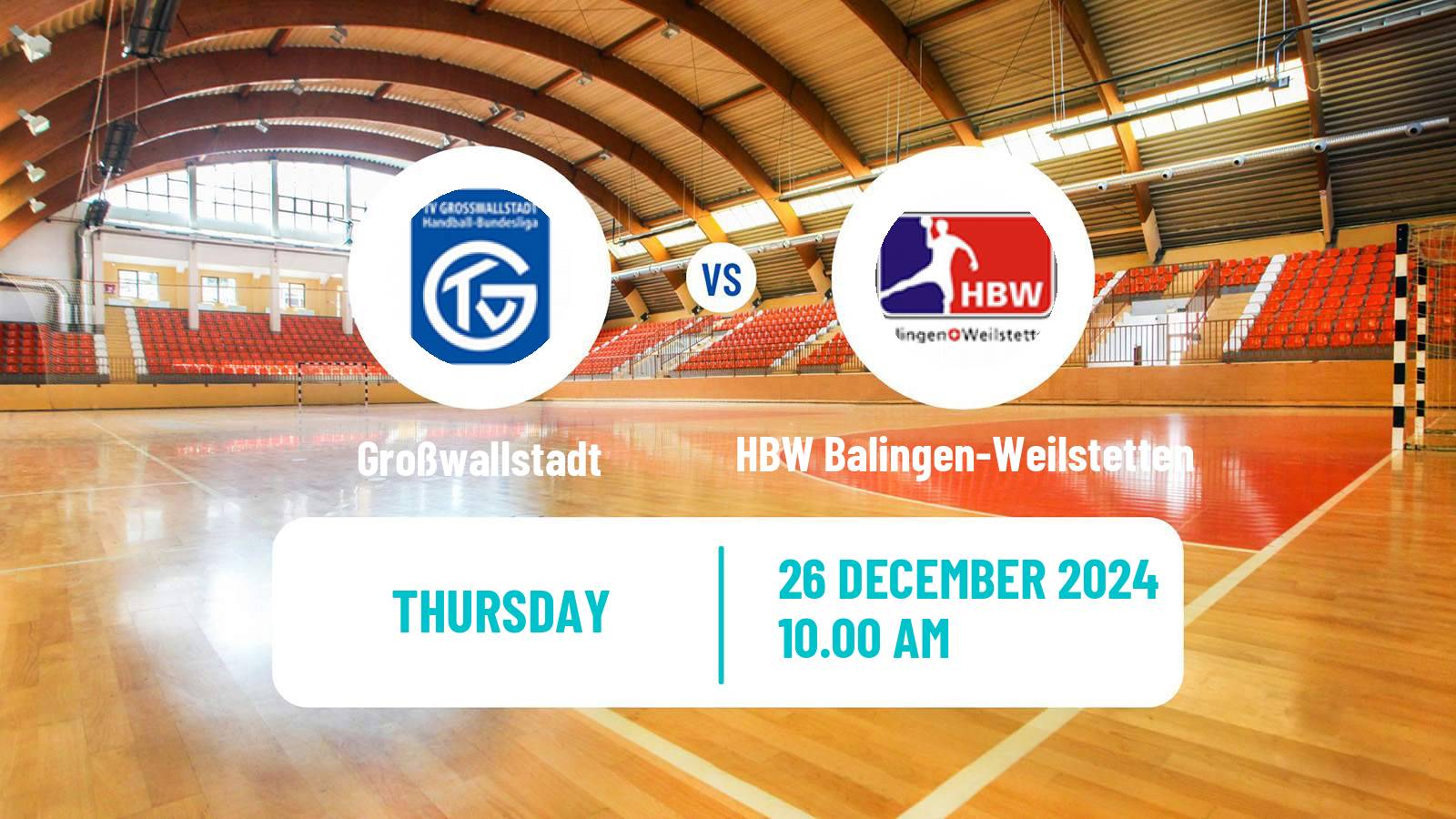 Handball German 2 Bundesliga Handball Großwallstadt - HBW Balingen-Weilstetten