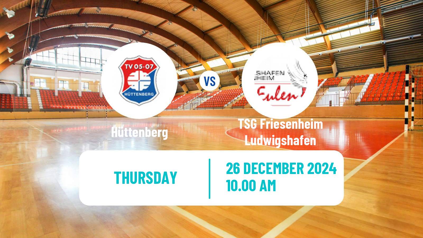 Handball German 2 Bundesliga Handball Hüttenberg - TSG Friesenheim Ludwigshafen