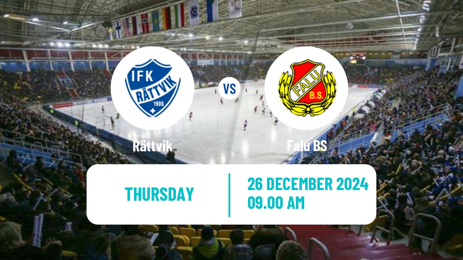 Bandy Swedish Allsvenskan Bandy Rättvik - Falu