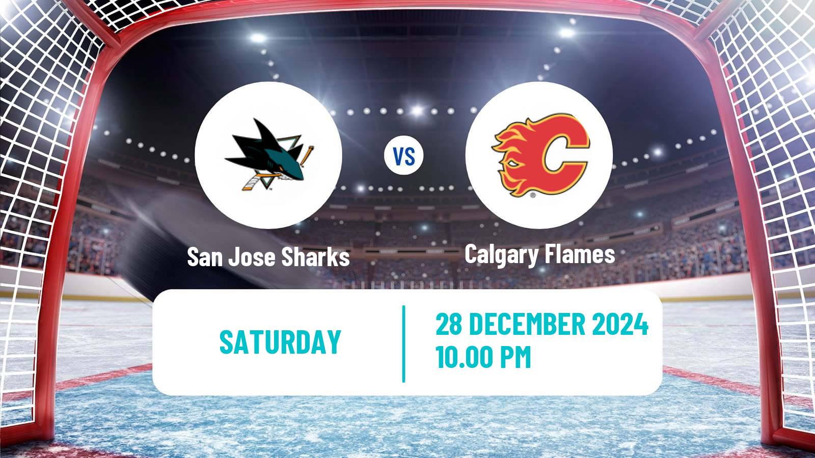 Hockey NHL San Jose Sharks - Calgary Flames