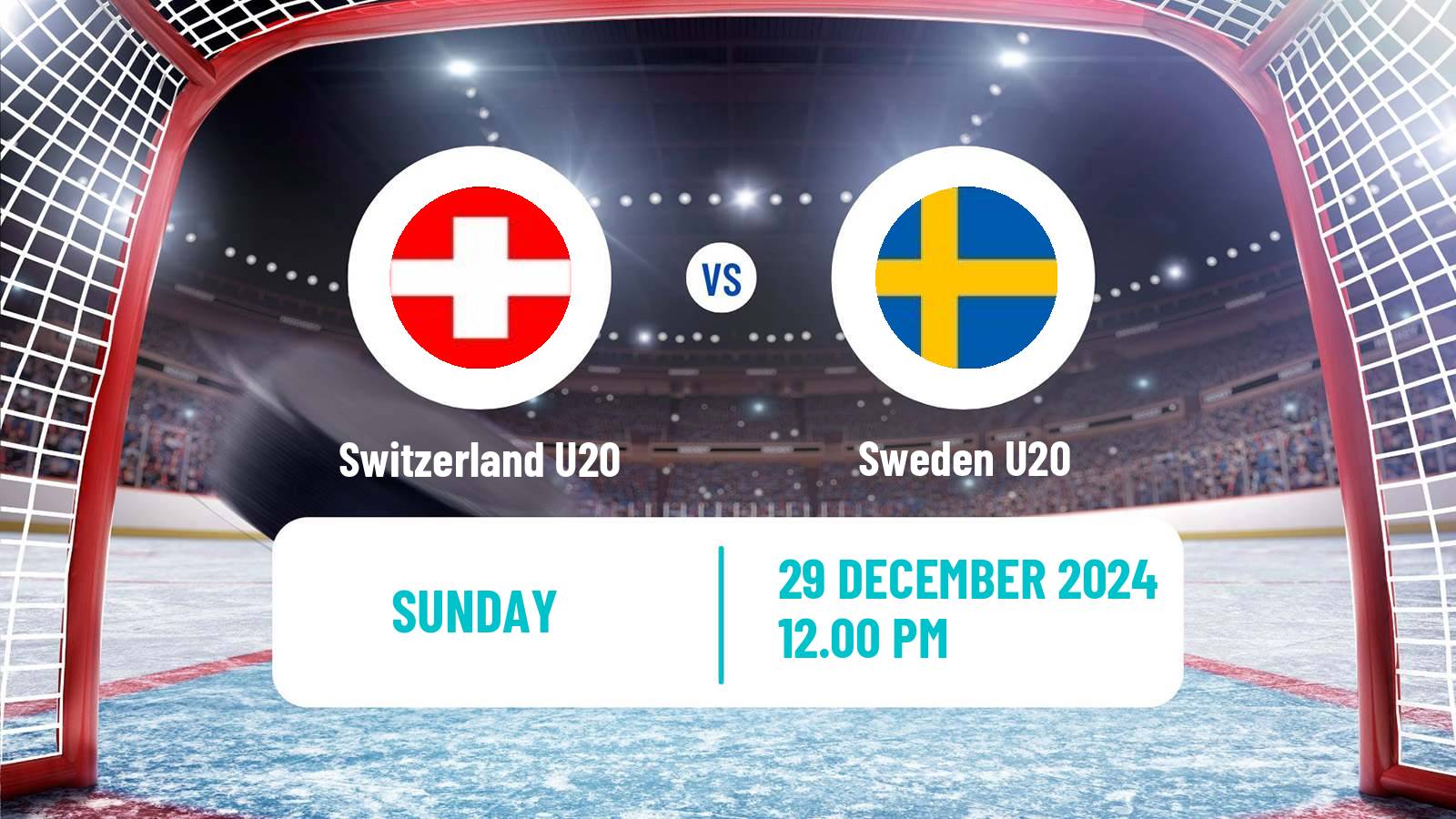 Hockey IIHF World U20 Championship Switzerland U20 - Sweden U20