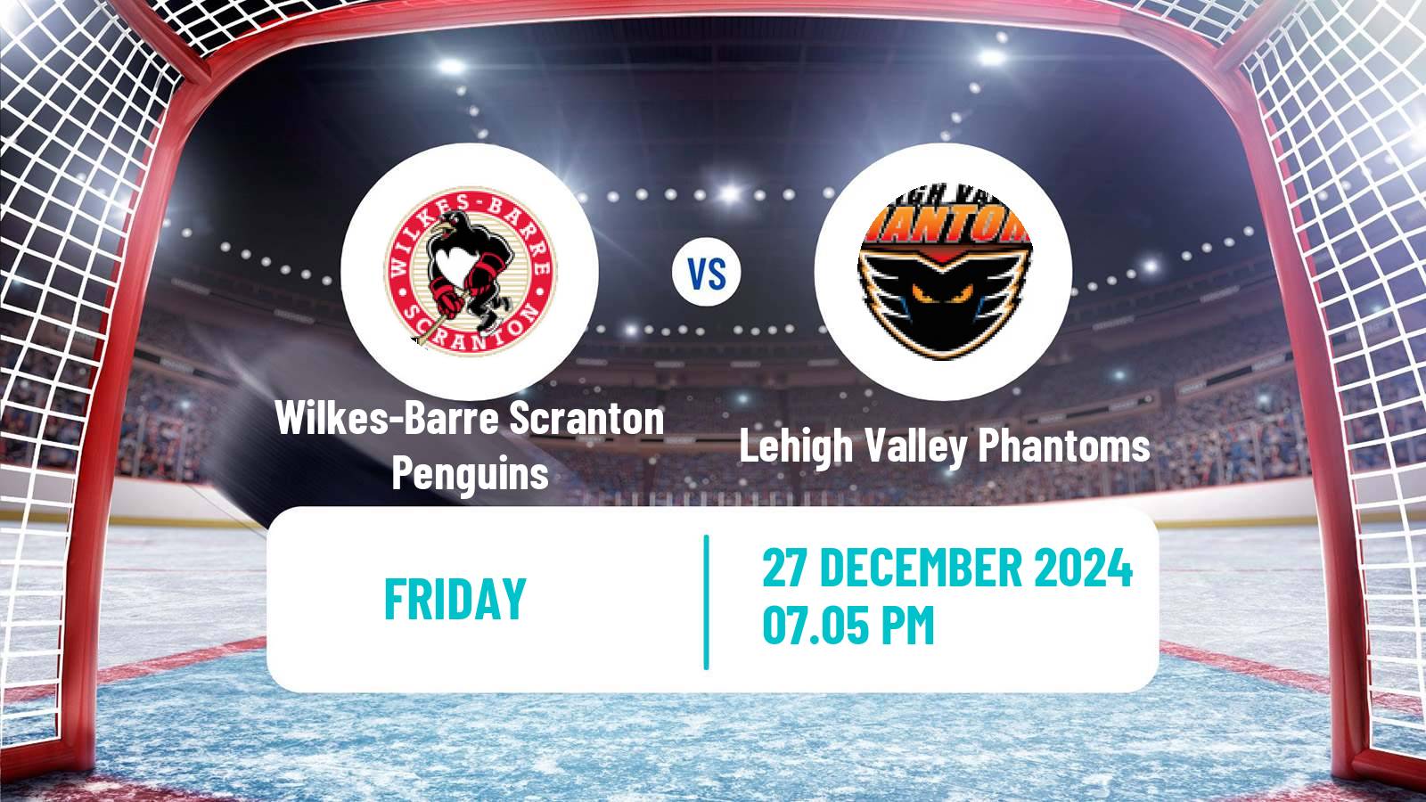 Hockey AHL Wilkes-Barre Scranton Penguins - Lehigh Valley Phantoms