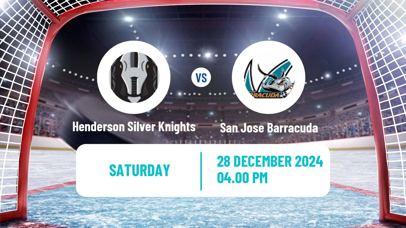 Hockey AHL Henderson Silver Knights - San Jose Barracuda