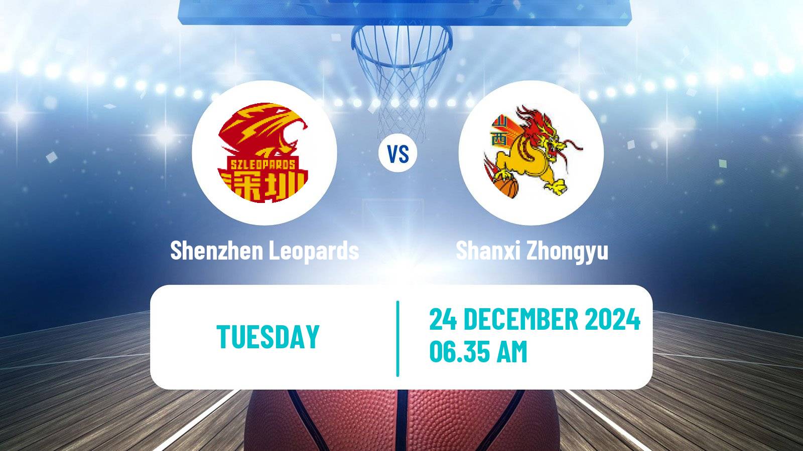 Basketball CBA Shenzhen Leopards - Shanxi Zhongyu