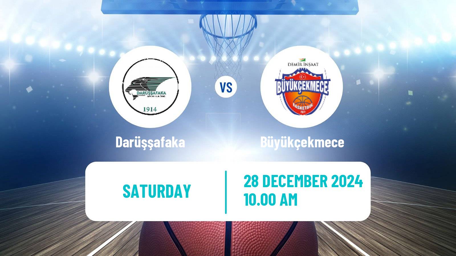 Basketball Turkish Basketball Super Ligi Darüşşafaka - Büyükçekmece