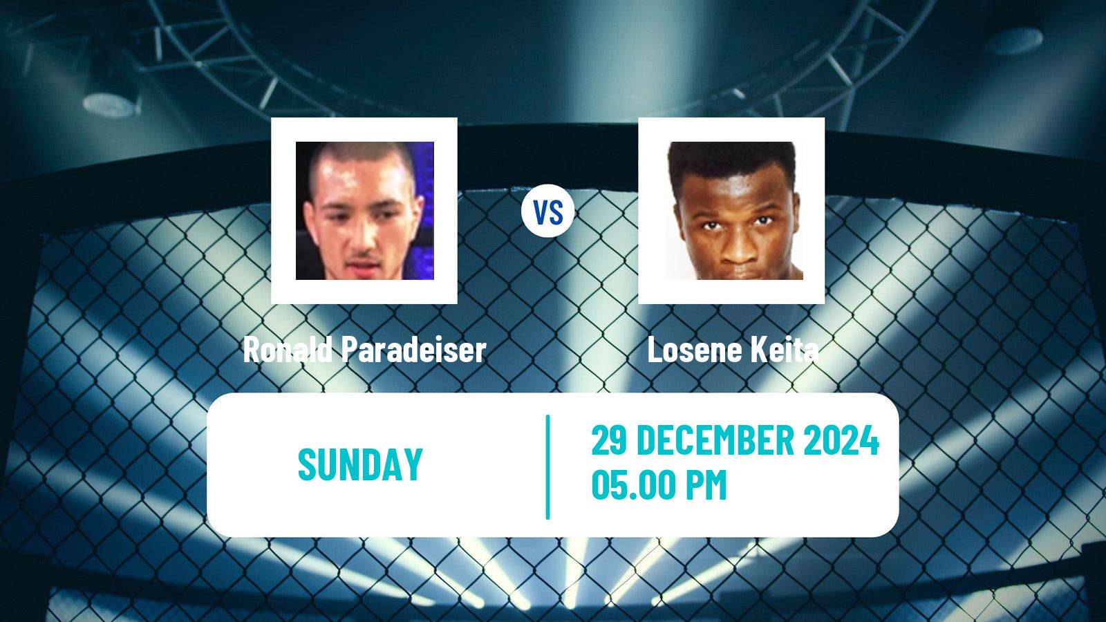 MMA Lightweight Tipsport Gamechanger Men Ronald Paradeiser - Losene Keita