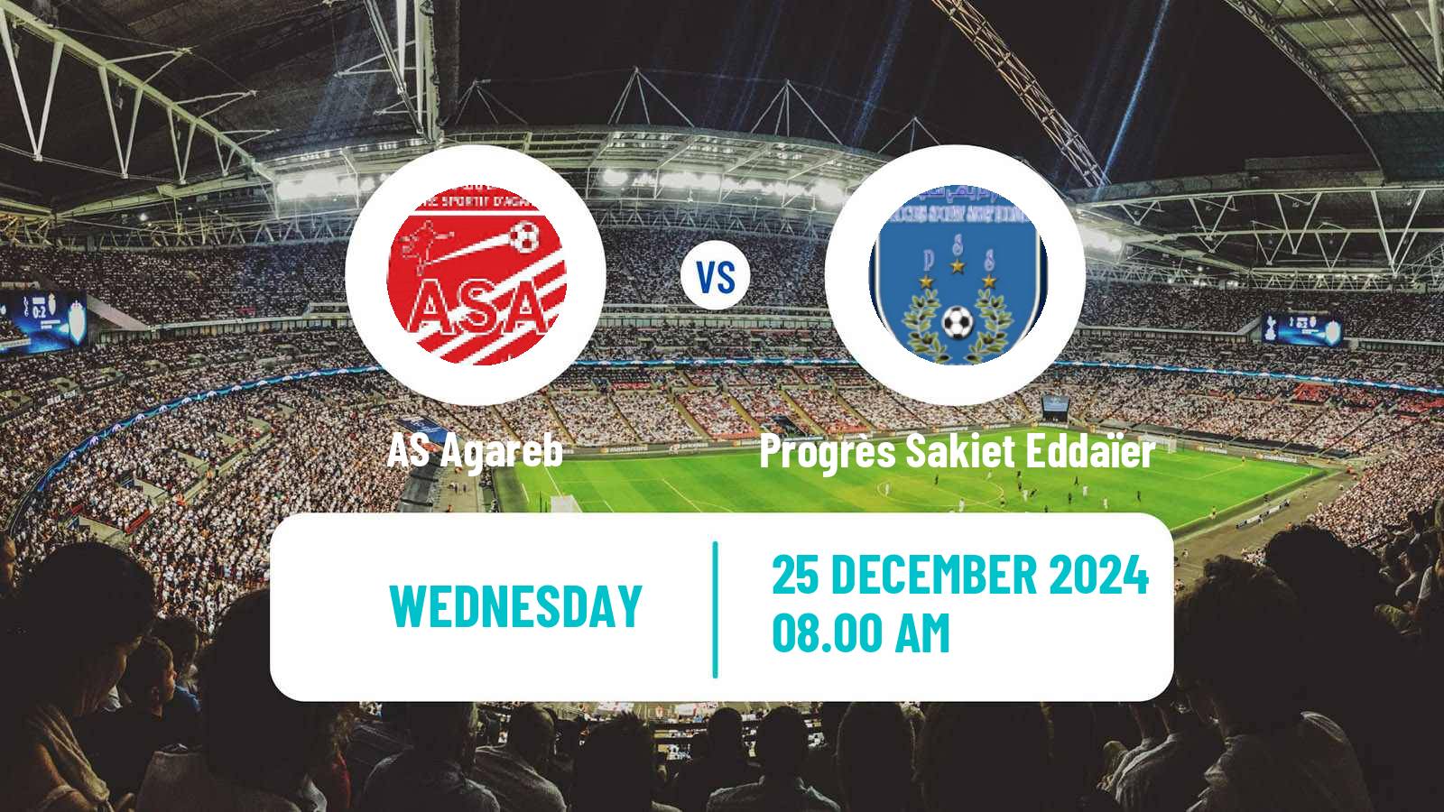 Soccer Tunisian Ligue 2 Agareb - Progrès Sakiet Eddaïer