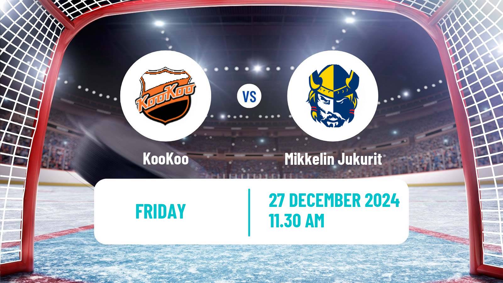 Hockey Finnish SM-liiga KooKoo - Mikkelin Jukurit