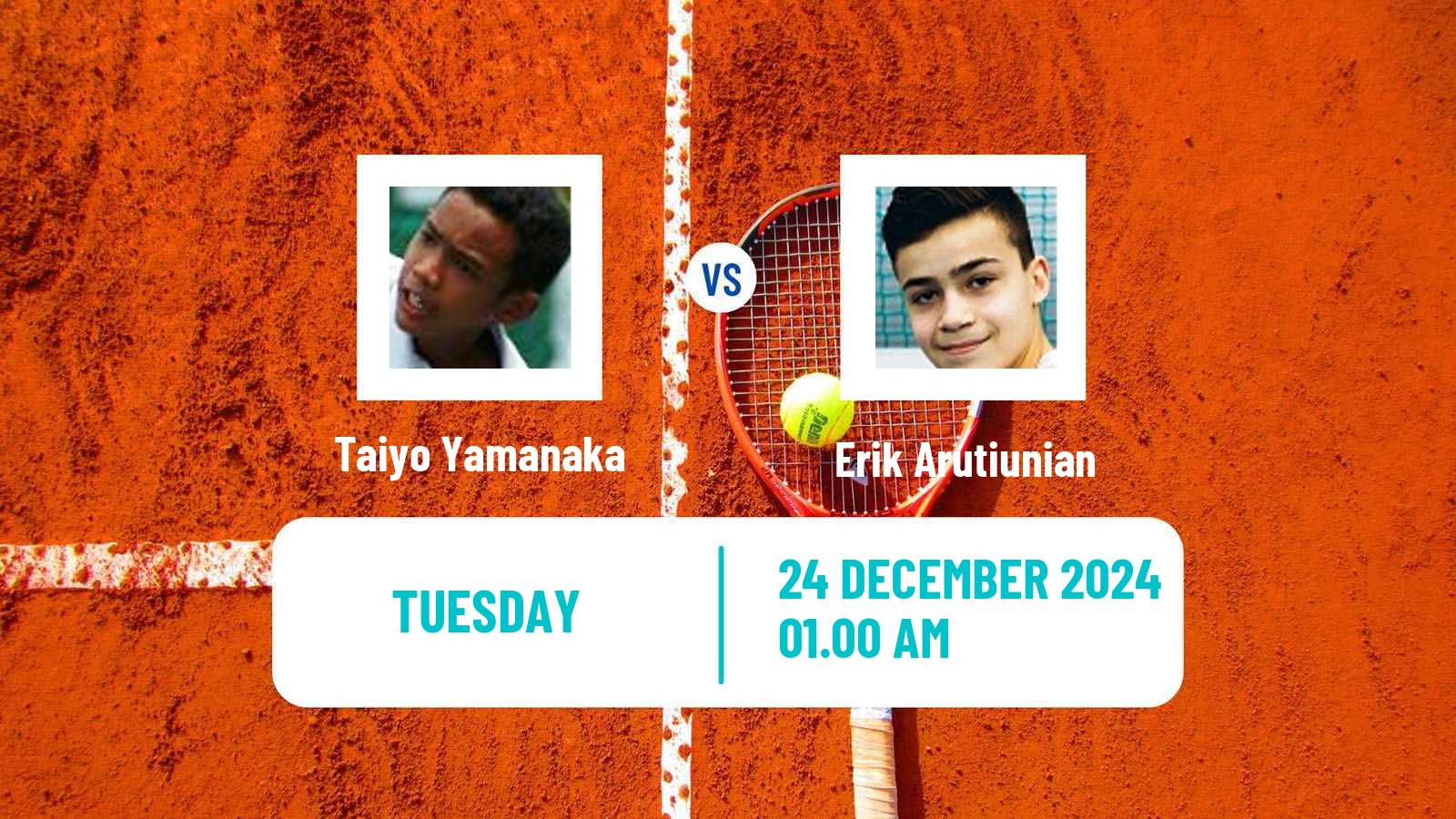 Tennis ITF M15 Bali 4 Men Taiyo Yamanaka - Erik Arutiunian