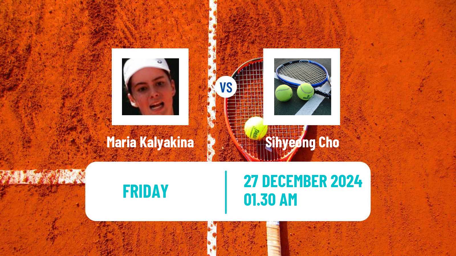 Tennis ITF W15 Antalya 22 Women Maria Kalyakina - Sihyeong Cho