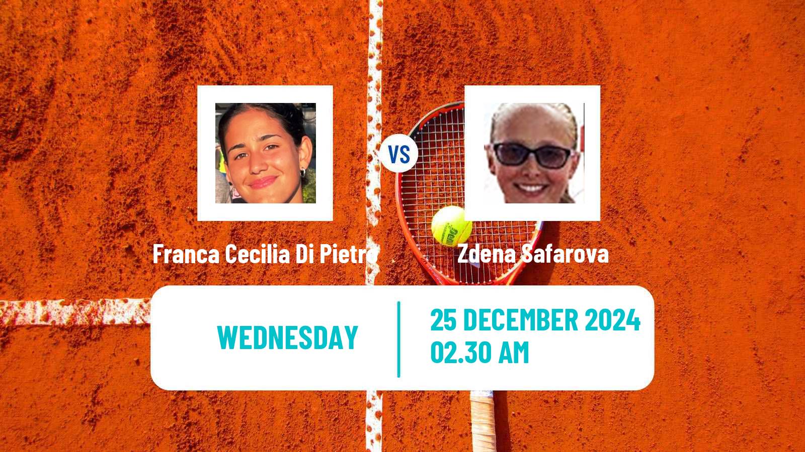 Tennis ITF W15 Antalya 22 Women Franca Cecilia Di Pietro - Zdena Safarova