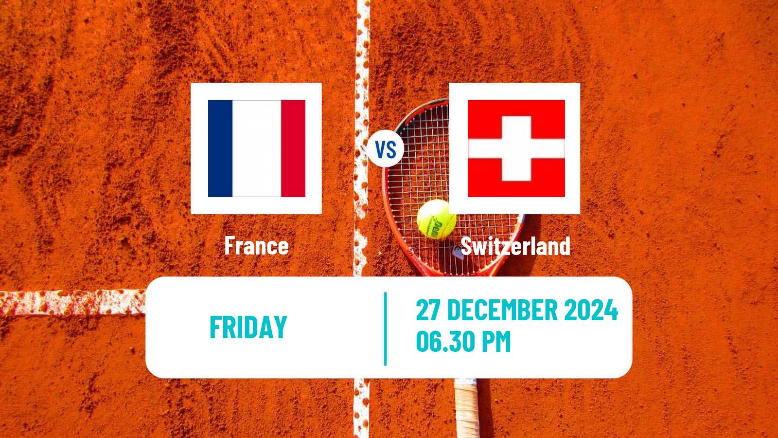 Tennis United Cup Teams Mix Tennis France - Switzerland