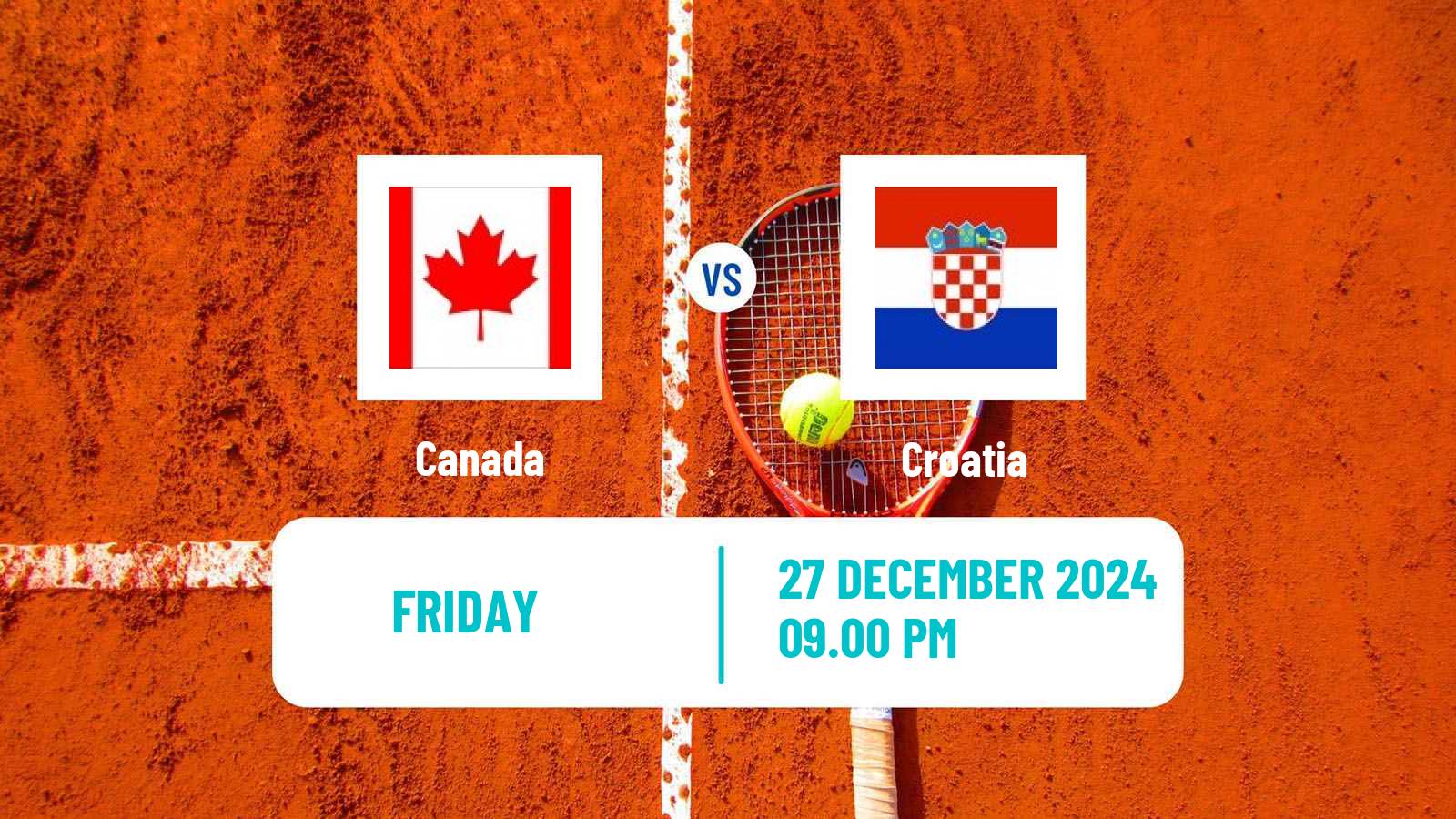 Tennis United Cup Teams Mix Tennis Canada - Croatia