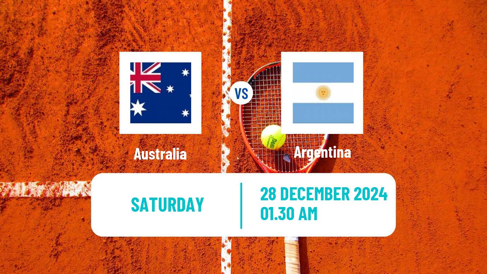 Tennis United Cup Teams Mix Tennis Australia - Argentina