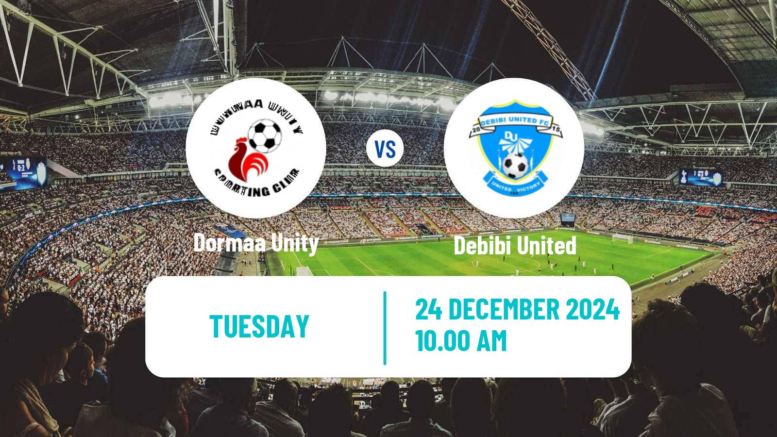 Soccer Ghanaian Division One League Dormaa Unity - Debibi United