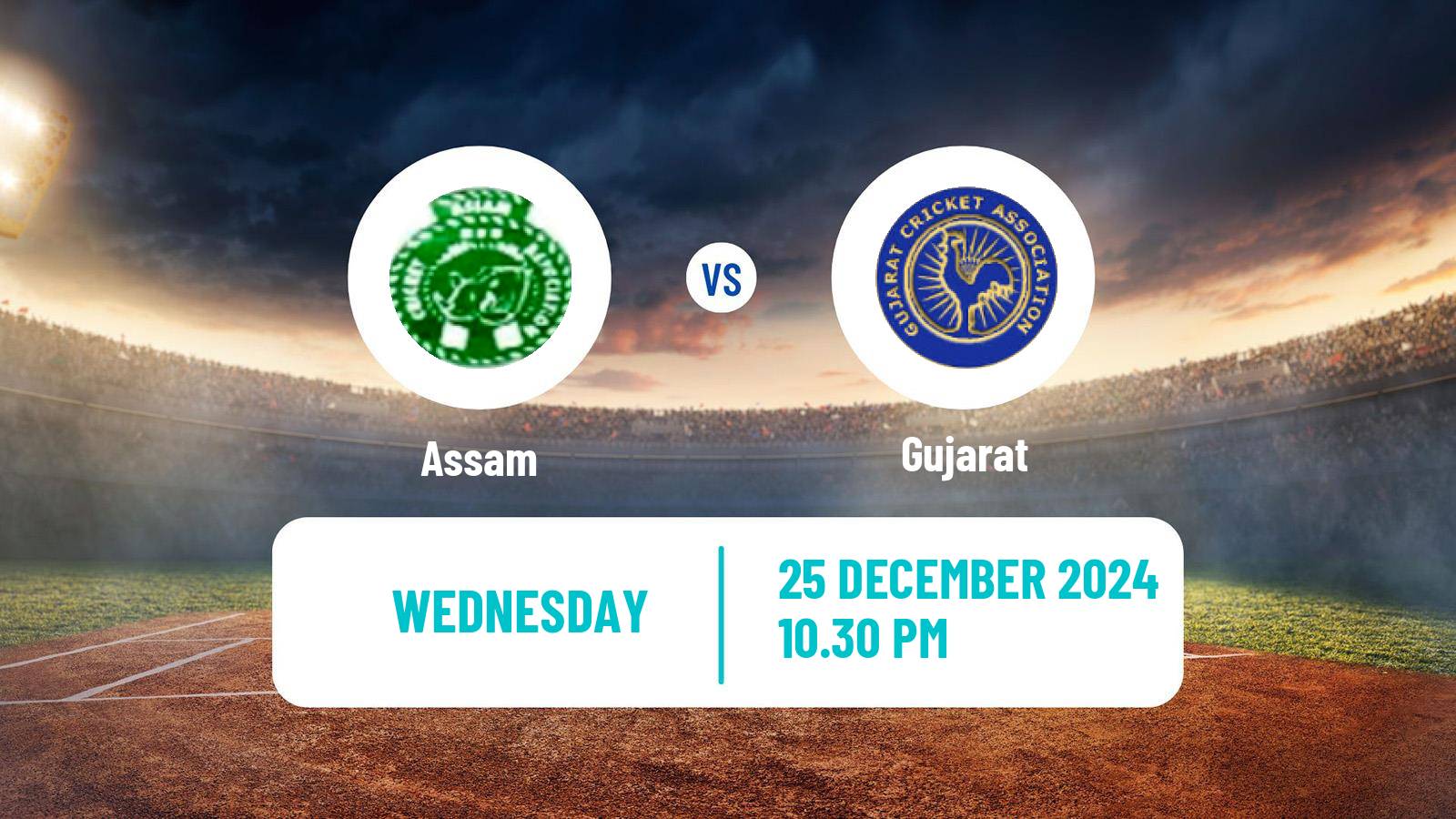 Cricket Vijay Hazare Trophy Assam - Gujarat