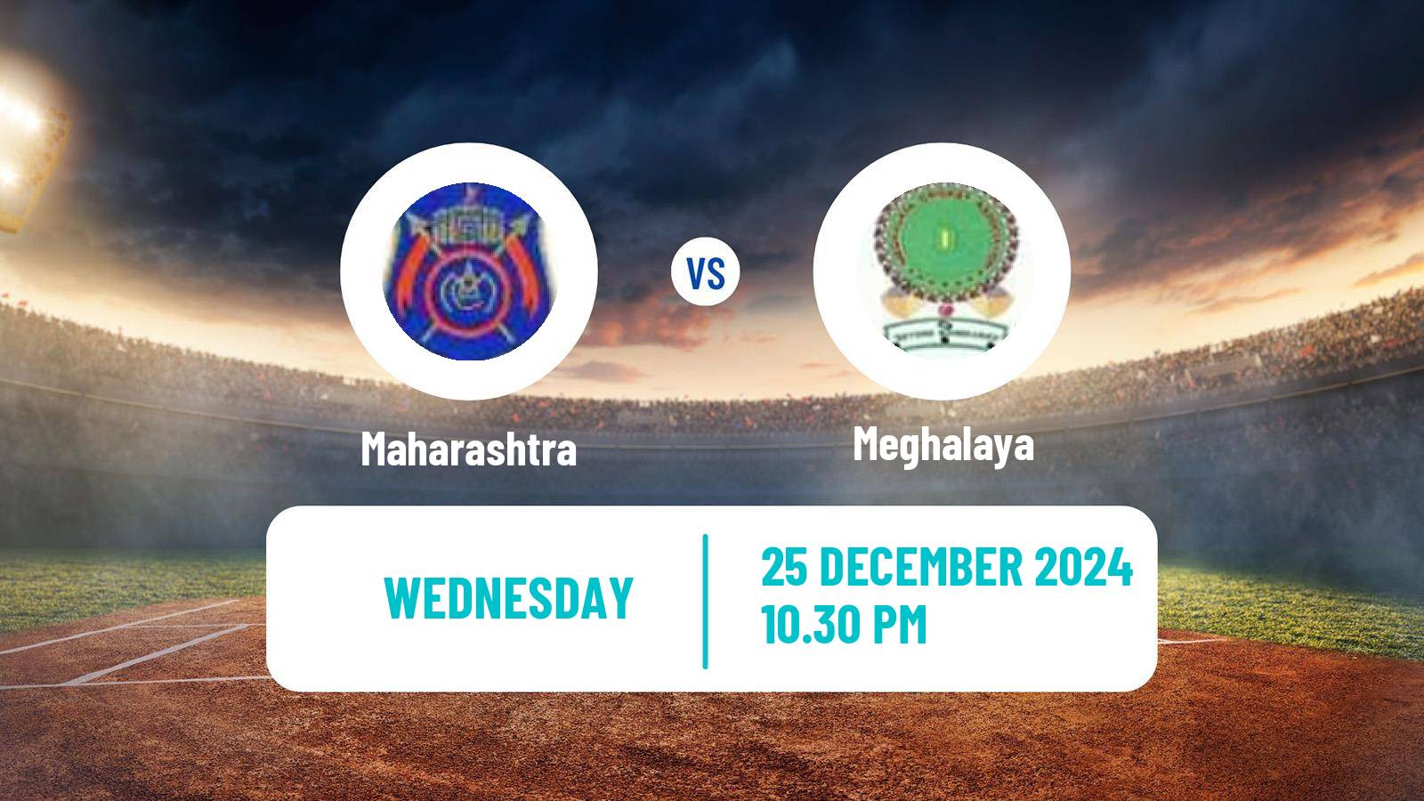 Cricket Vijay Hazare Trophy Maharashtra - Meghalaya