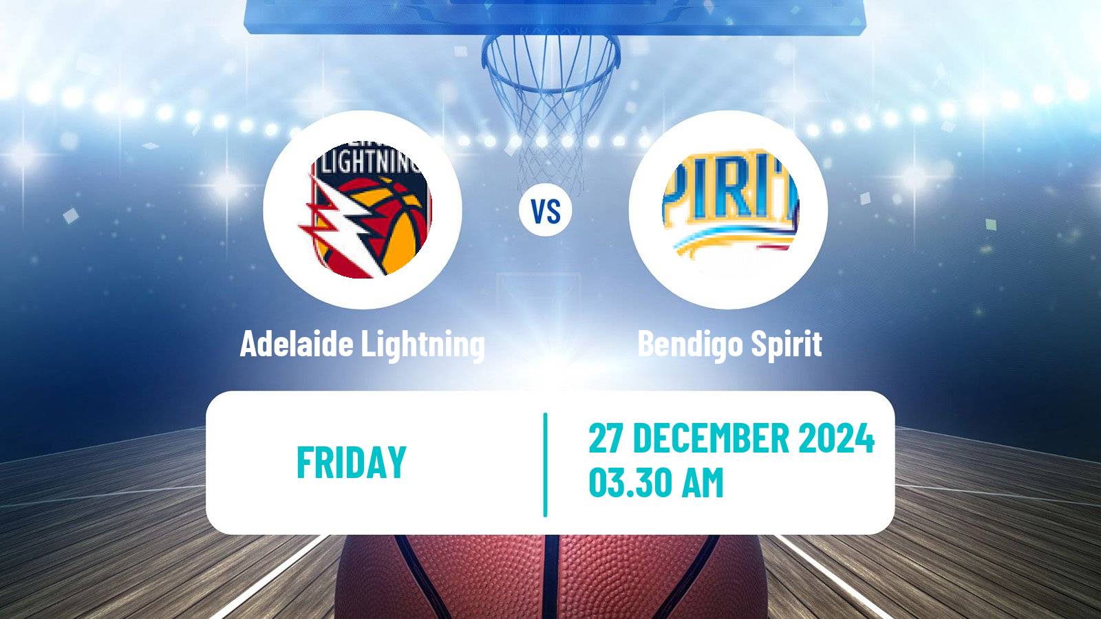 Basketball Australian WNBL Adelaide Lightning - Bendigo Spirit