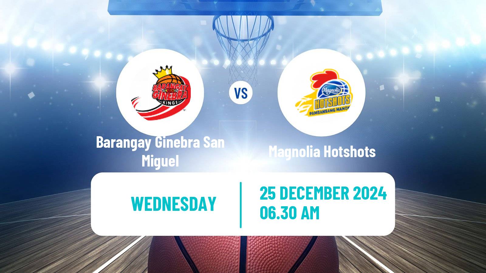 Basketball Philippines - Commissioners Cup Barangay Ginebra San Miguel - Magnolia Hotshots