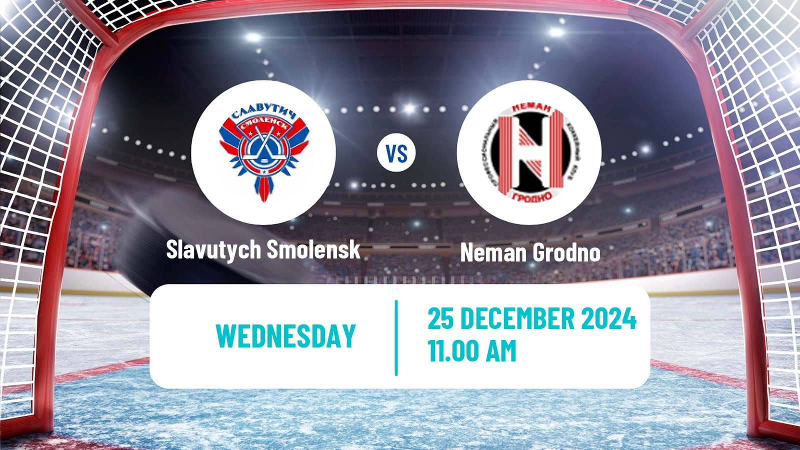 Hockey Belarusian Extraleague Slavutych Smolensk - Neman Grodno