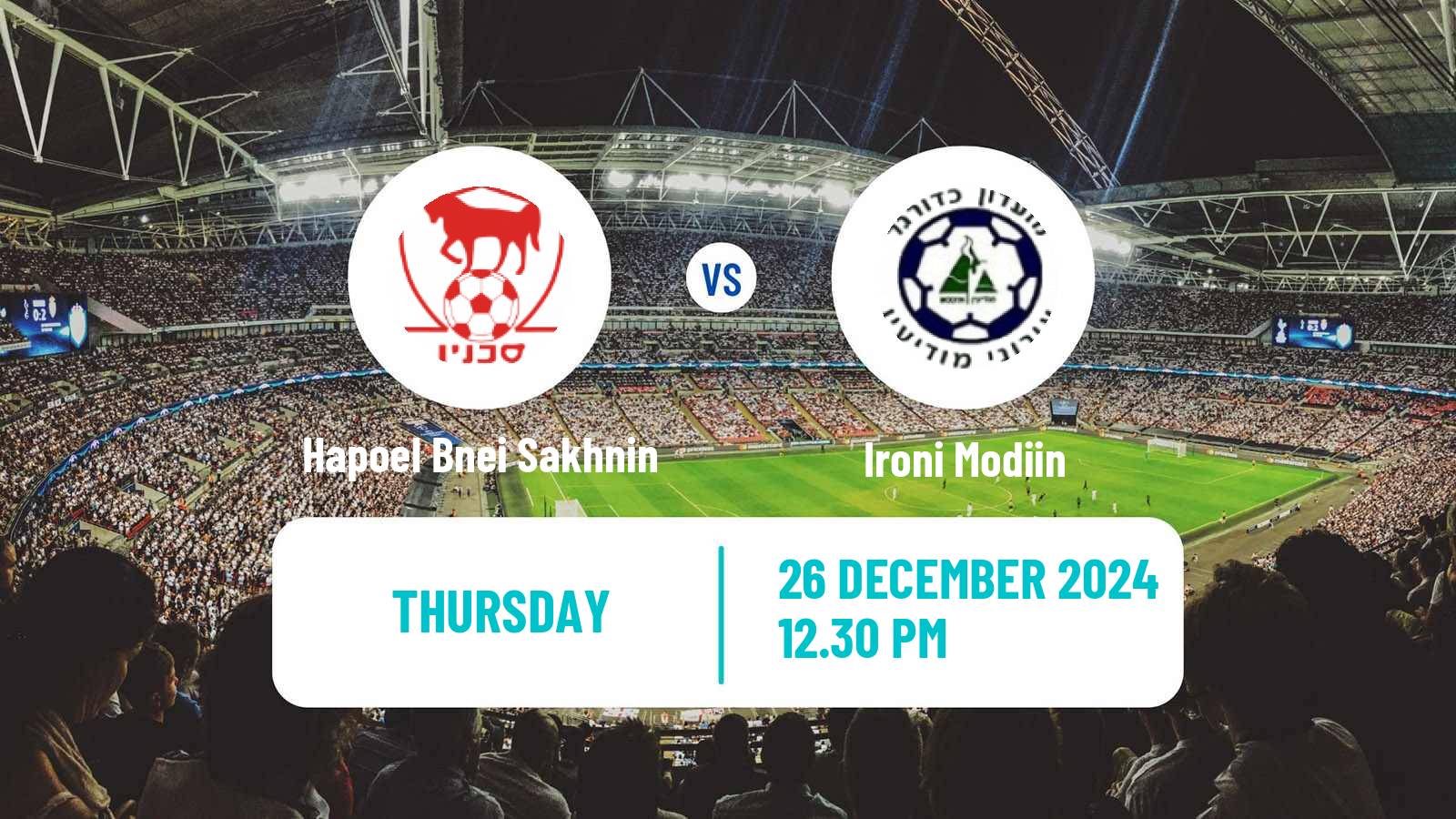 Soccer Israeli State Cup Hapoel Bnei Sakhnin - Ironi Modiin