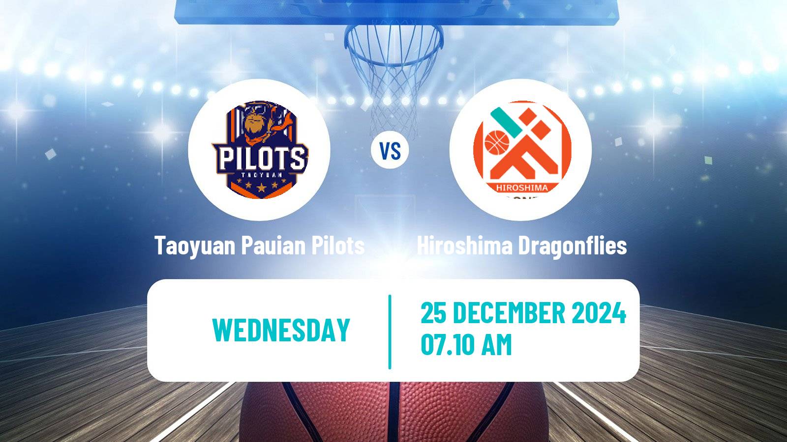 Basketball EASL Basketball Taoyuan Pauian Pilots - Hiroshima Dragonflies