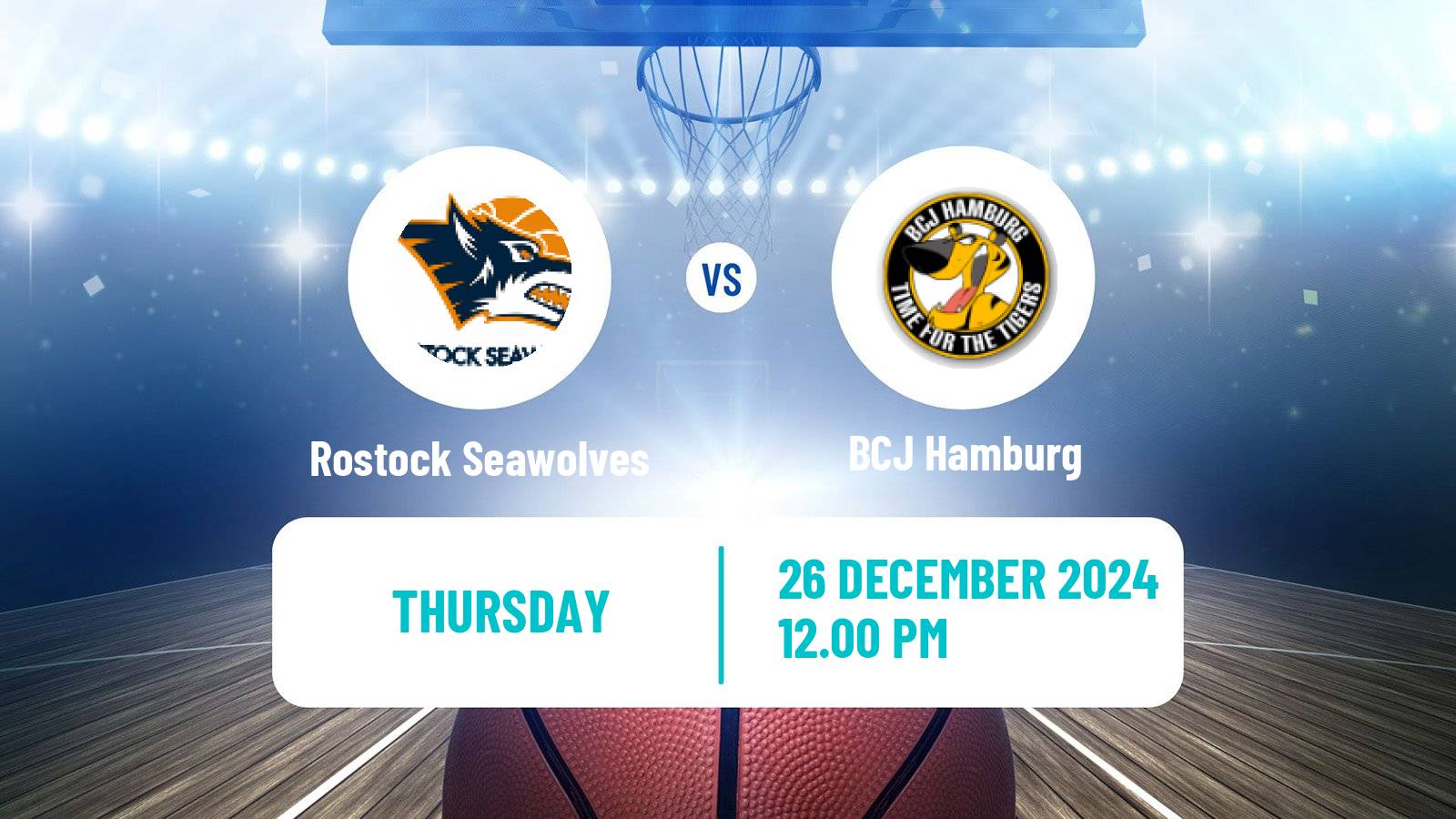 Basketball German BBL Rostock Seawolves - BCJ Hamburg