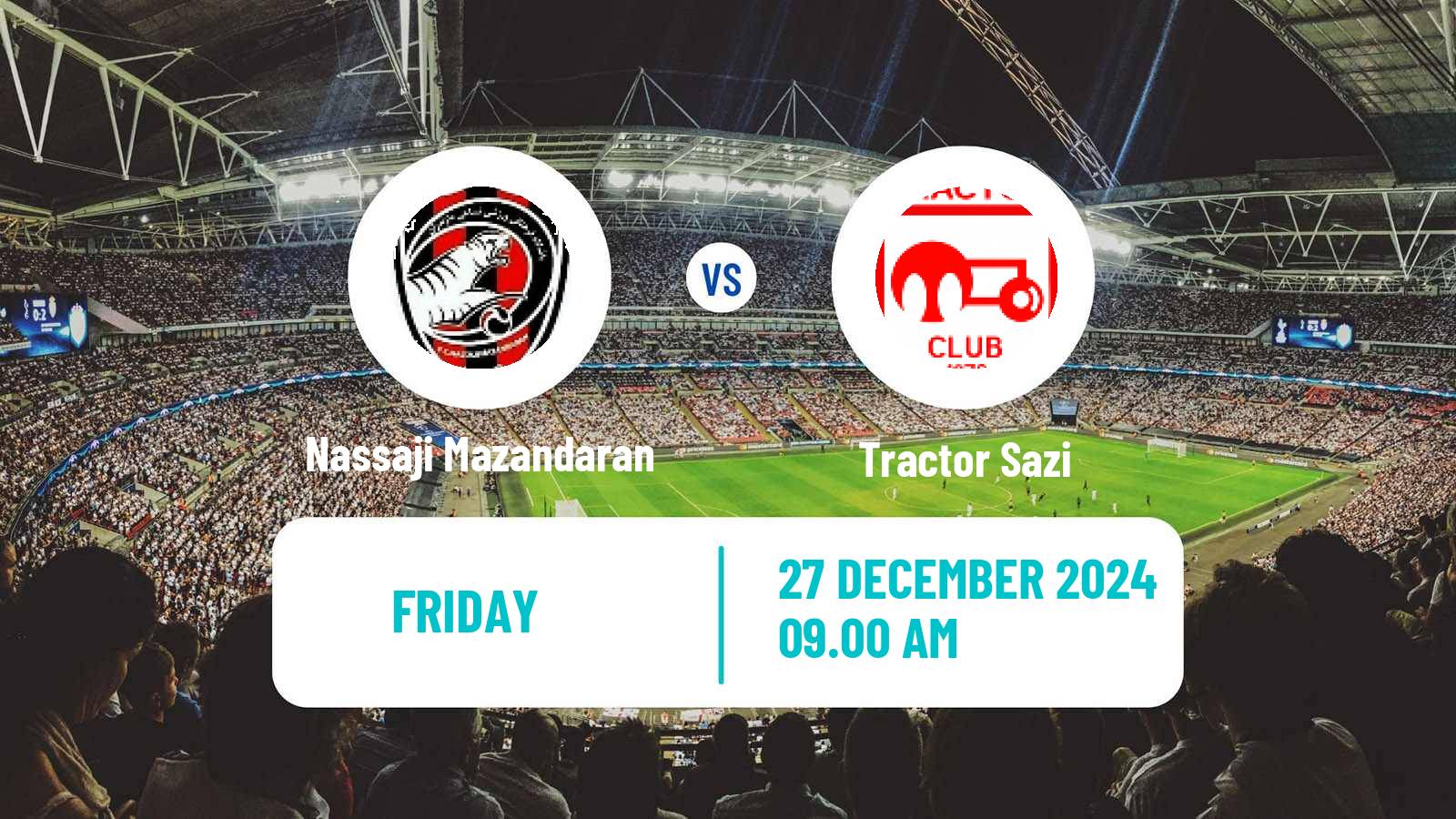 Soccer Iran Pro League Nassaji Mazandaran - Tractor Sazi