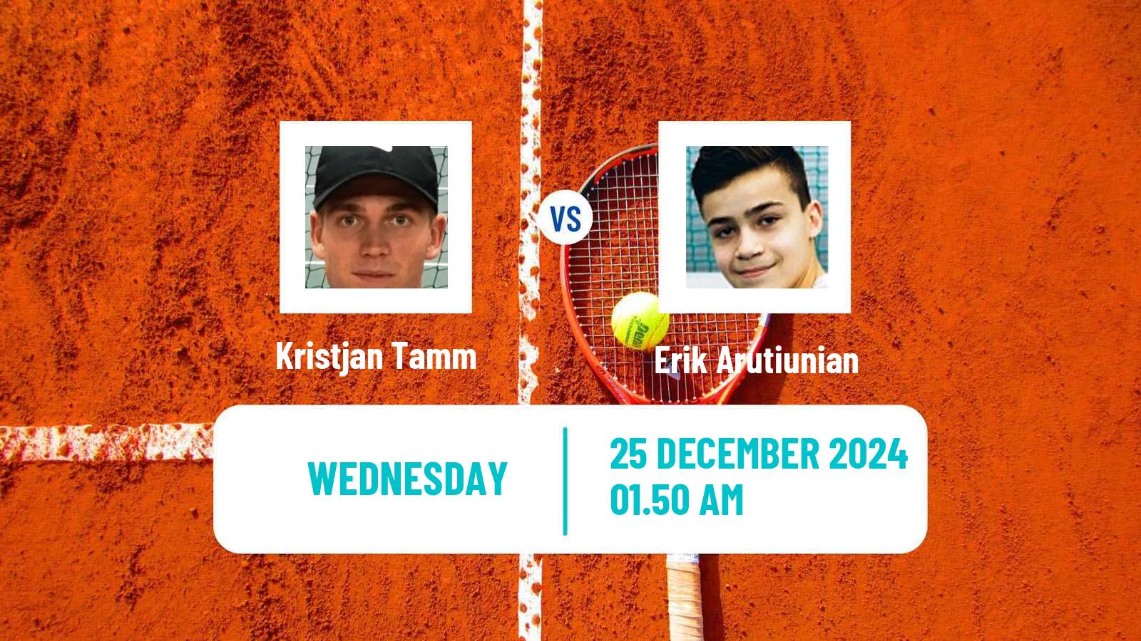 Tennis ITF M15 Bali 4 Men Kristjan Tamm - Erik Arutiunian