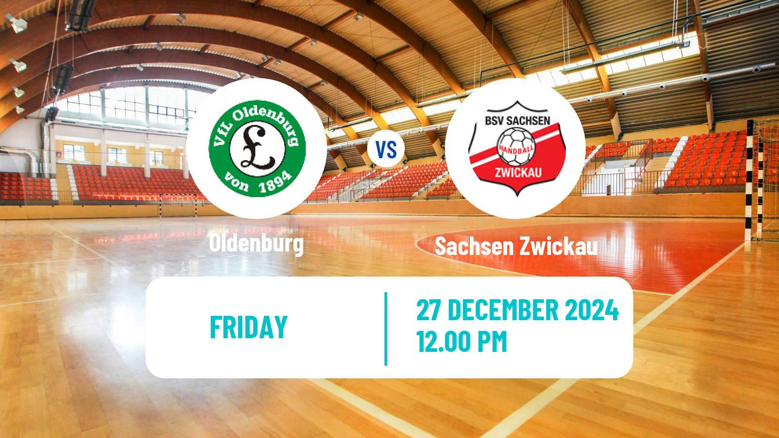 Handball German 1 Bundesliga Handball Women Oldenburg - Sachsen Zwickau